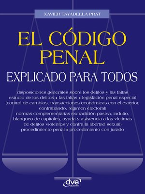 cover image of El código penal explicado para todos